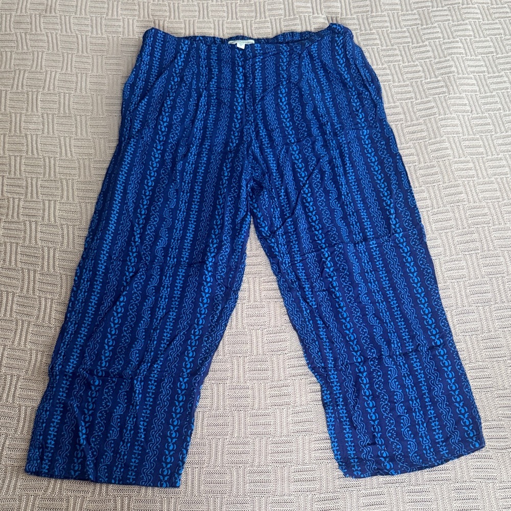 Blue Patterned Capris - image 3